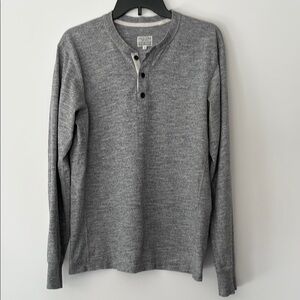 Rag & Bone Men's Long Sleeve Henley Tee Shirt